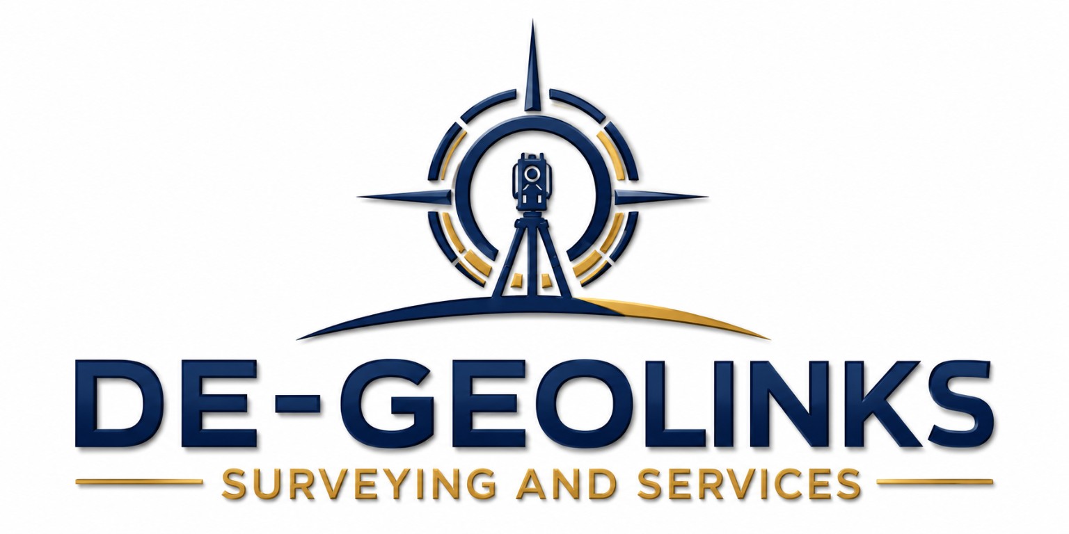 DE-GEOLINKS Surveying and Services Logo